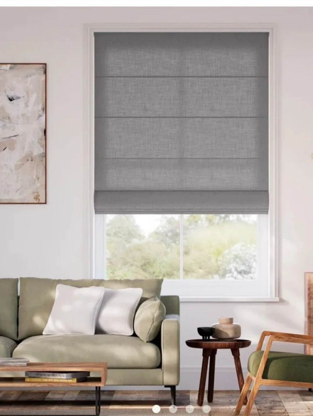 Causal Pleated Blackout Roman Shades 39-7/8